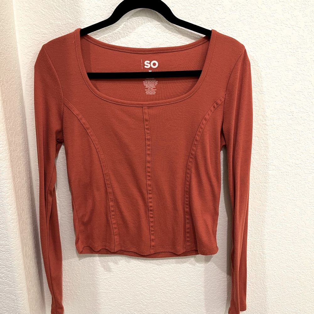 Burnt Orange Corset Top